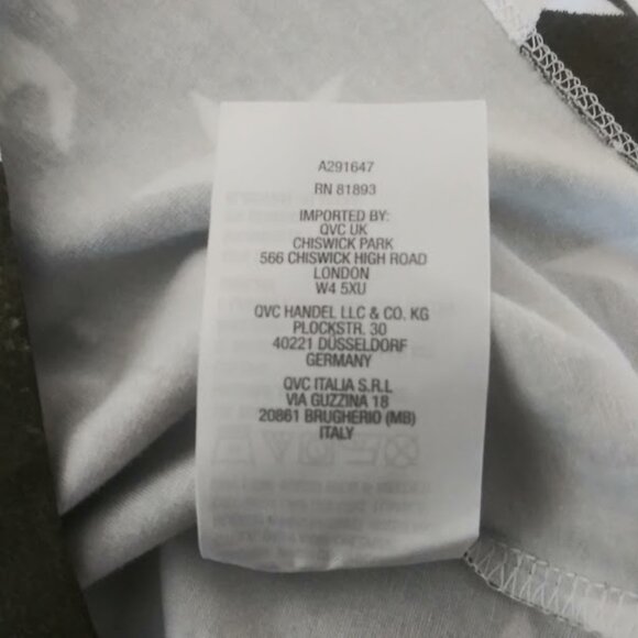 Denim & CO women's size M Olive green and white American flag print top - Picture 13 of 13